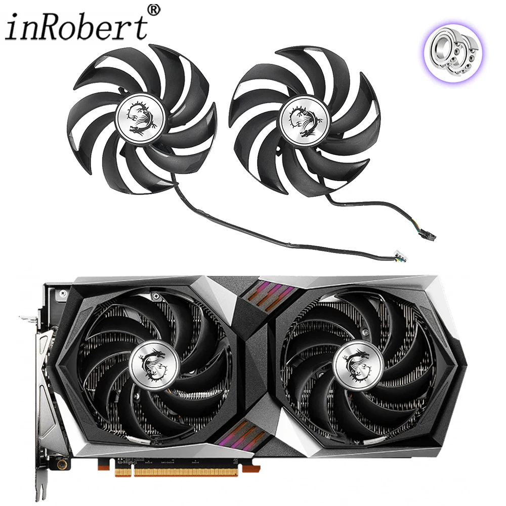95Mm Pld10010B12Hh Sostituzione Ventola Scheda Grafica Per Msi Geforce Rtx 3060 3060Ti Rx 6600 6700 Xt Gaming X Ventola Scheda Video