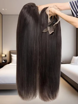 40 Inch 200 Density Frontal Wig For Black Women Brazilian Wigs Human Hair 13x4 13x6 Bone Straight HD Transparent Lace Front Wigs 1