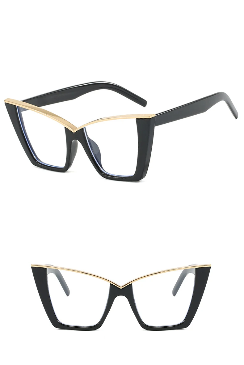 R57505 Mode lässig blaues Licht blockierende Brille Rahmen Frauen stilvolle Presbyopie Brillen anpassbare optische Dioptrien – Detail 8