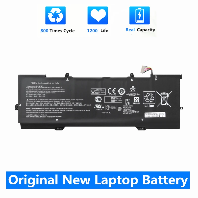 

CSMHY Original YB06XL Laptop Battery For HP Spectre X360 15 15-CH000NO CH004NB CH011DX TPN-Q200 928427-271 HSTNN-DB8H HSTNN-DB8V