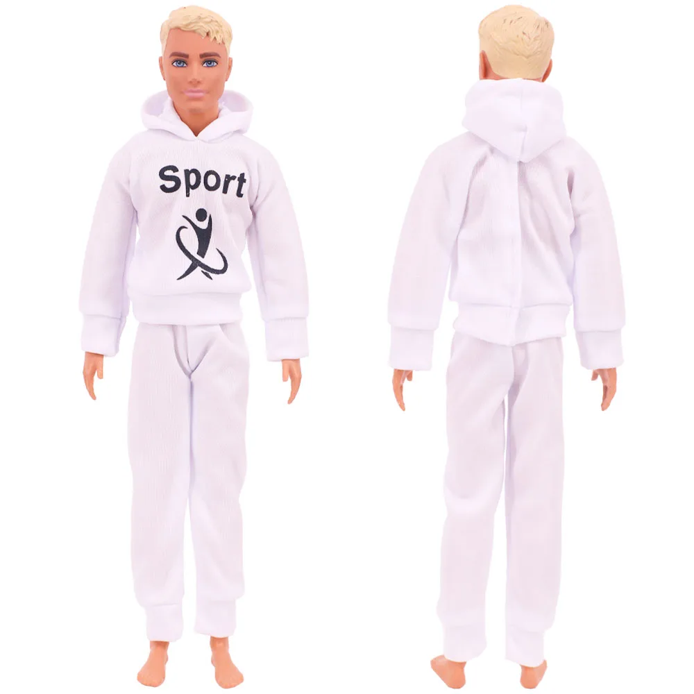 Handmade Ken Doll Clothes T-shirt + Trousers For Barbie Dress Accessories Fashion Daily Clothing Toys For Gils Birthday Gift 3