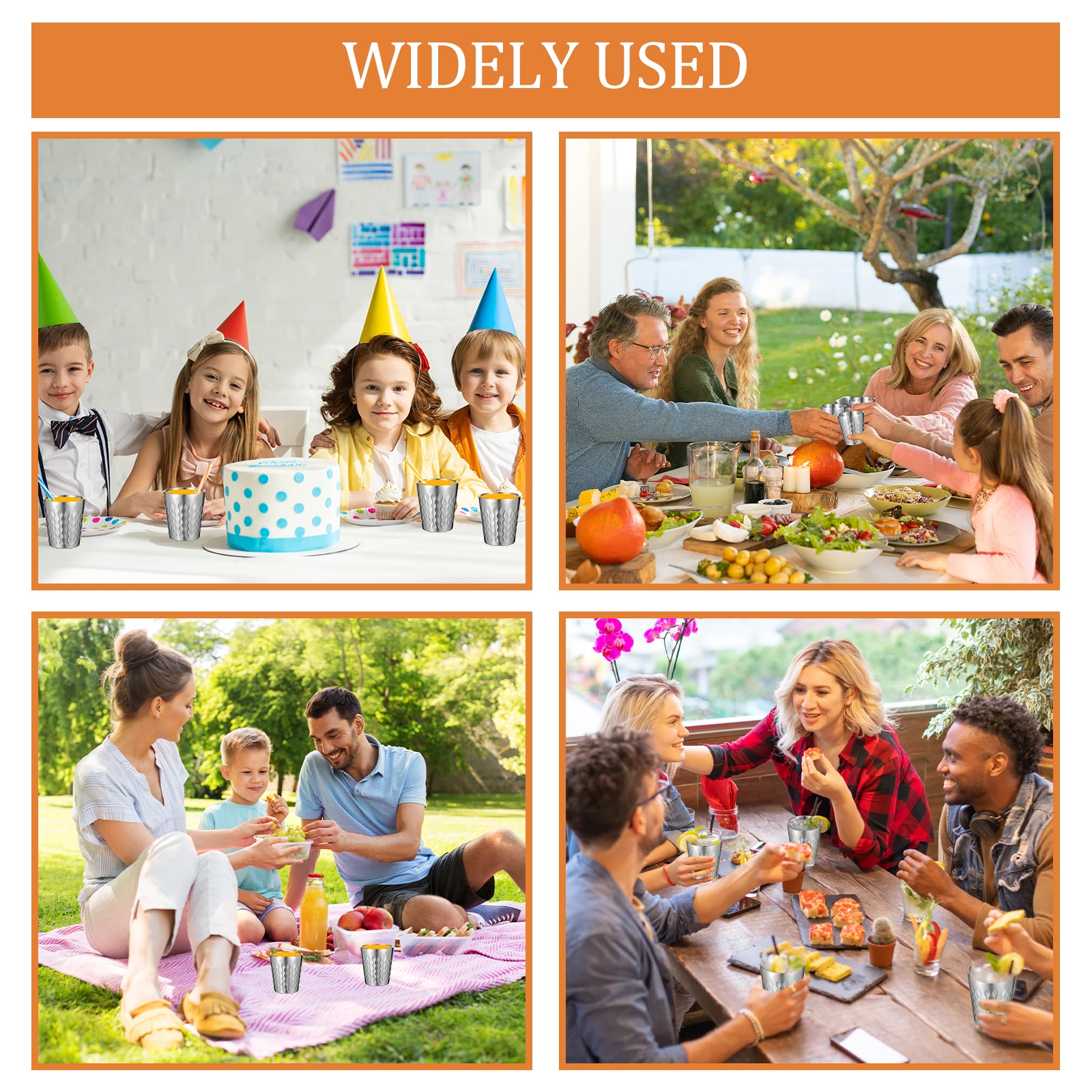 أكواب باينت ستانلس ستيل بسعة 300 مل، أكواب معدنية...