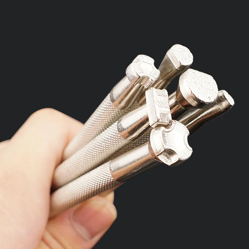 DIY Handmade Leather Stamps Tool Punch Carving Printing Pattern Leather Craft 1Pcs