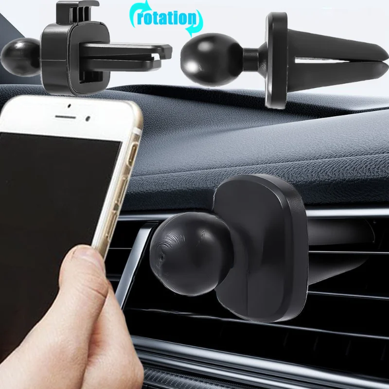 

Universal Air Outlet Mobile Phone Car Holder Accessories Ball Head Air Outlet Holders Accessories Storage Brackets
