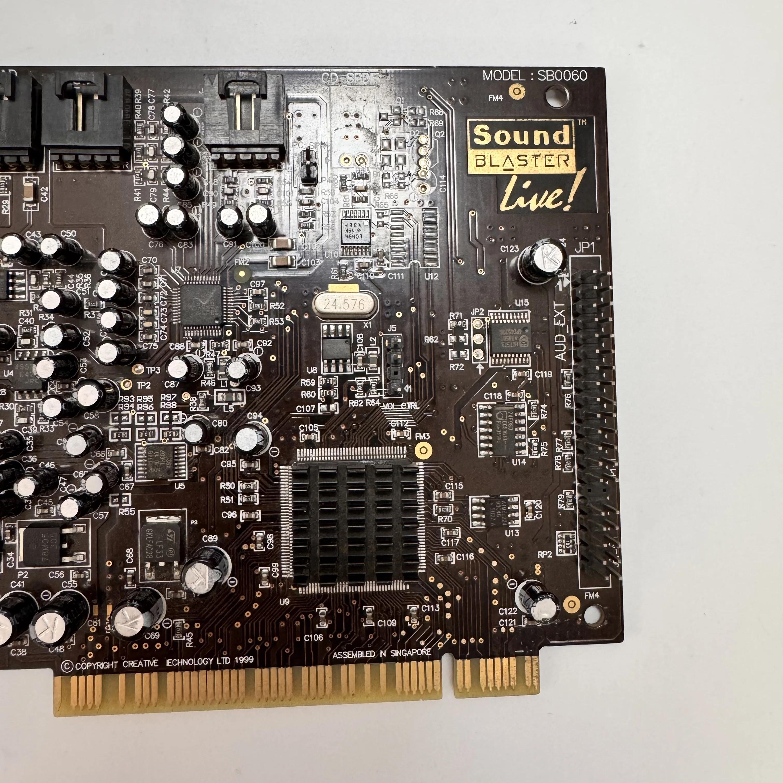 중고 사운드 블라스터 라이브 5.1 SB0060 사운드 카드 PCI 슬롯 5.1 채널 고성능 사운드 카드