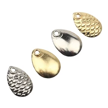 

50pcs/Pack Fishing Spinner Rings Blades Flattie Attractor Lure Nickel Spoon Bait Accessories High Quality Tackle Wholesale