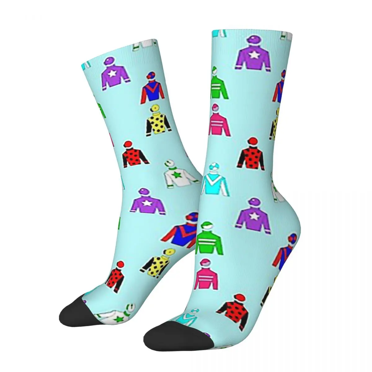 

Horse Racing Jockey Silks Socks Harajuku High Quality Stockings All Season Long Socks Accessories for Unisex Gifts