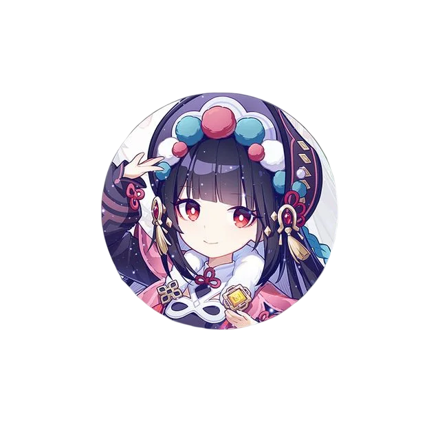 58mm Game Genshin Impact Brooch Pins Anime Badge Cosplay Ganyu Xiao Zhongli  Accessories For Clothes Backpack Decoration Gift Yun Jin