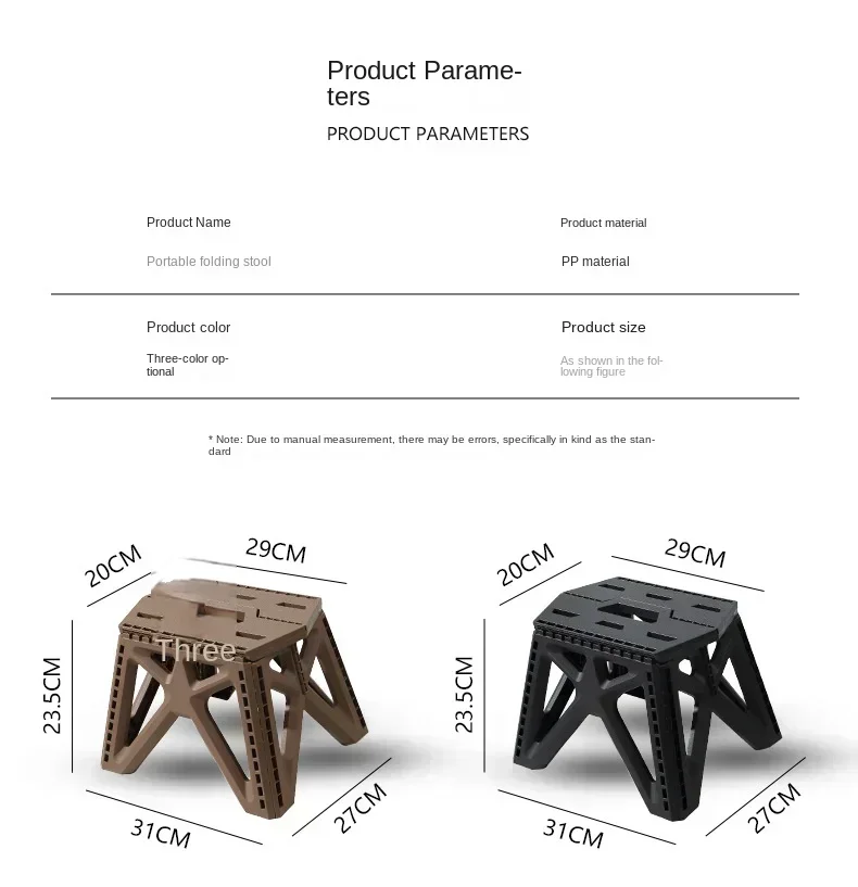 Description Picture 3 of itemOutdoor Small Stool Portable Folding Stool High Load Bearing Durable Small Chair Fishing Stool Beach Stool Camping Stool