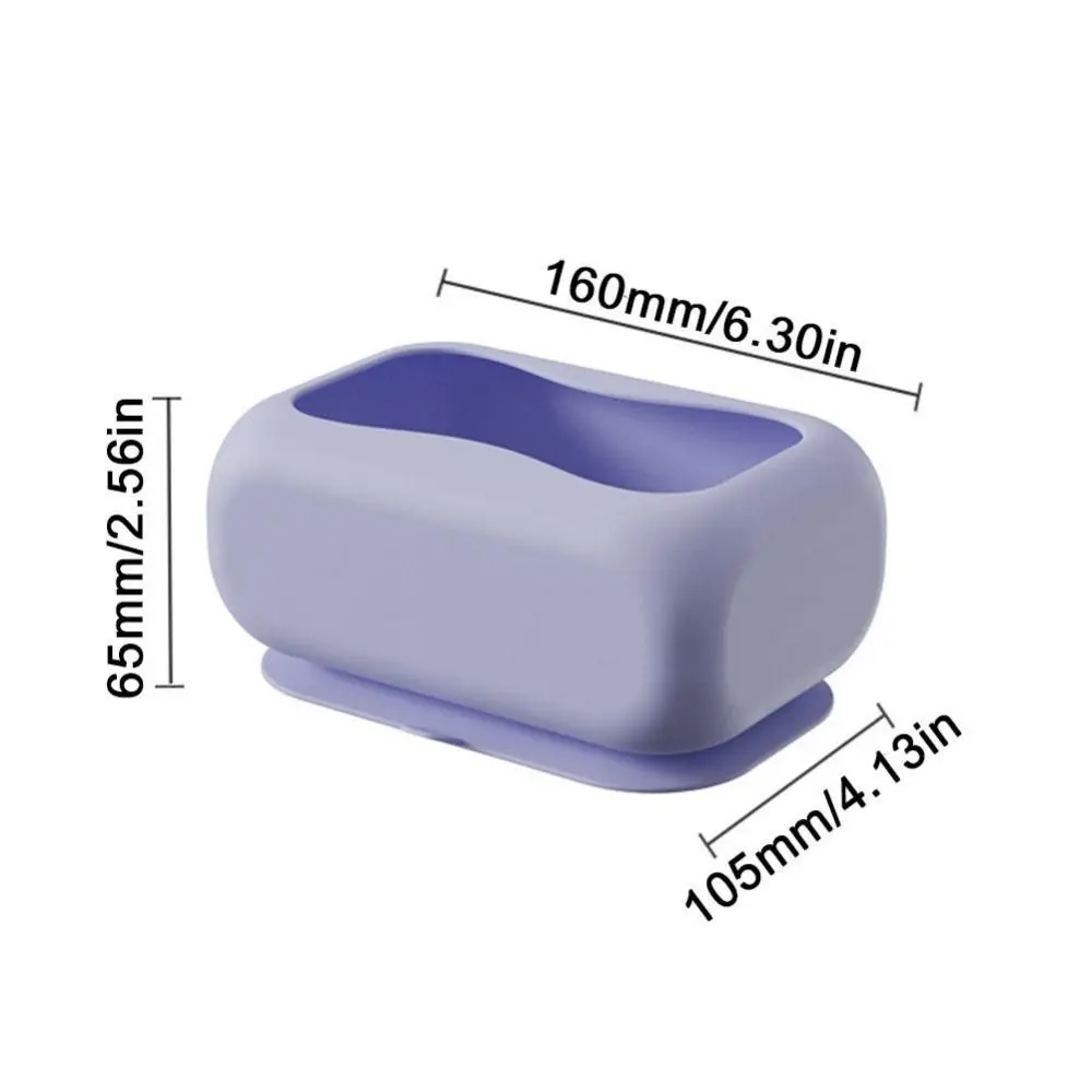New Silicone Suction Cup Tissue Box Large Capacity Desktop Tissue Drawer Anti-Wear Super Soft Durable Car Tissue Box 6