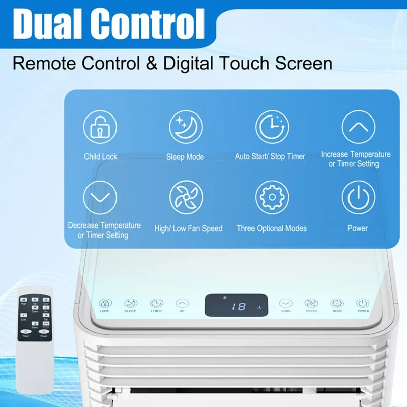 Mini Smart 9000 BTU Portable Air Conditioner For 350 Square Feet With Remote Included 5