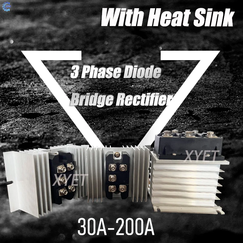 DIY 30A-200A 3상 다이오드 브리지 정류기 1600V MDS60A 가정용 방..