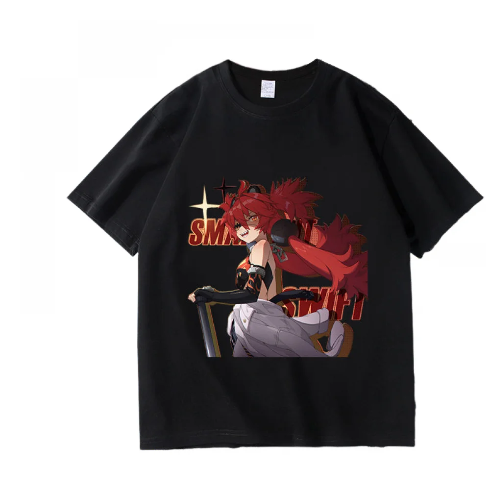 thumbnail image 1 of Camiseta de Anime Koleda Belobog de Motorcycle Pattern de algodón de manga corta para fiesta de carnaval de Halloween unisex multicolor, 1 of 5