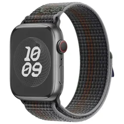 Apple Watch Nylon Sport Loop Bracelet Strap - Nike Edition - S10 - 42 41 40 38mm (Midnight color)