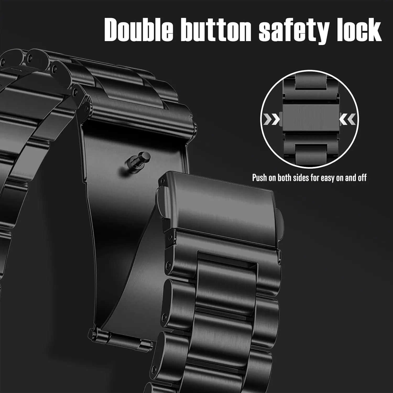 Stainless Steel Quick Release Replacement Wristband Bracelet