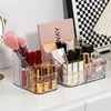 Storage Box Desktop Cosmetics Pen Holder Makeup Storage Bucket Nordic Style Transparent Trapezoidal Cosmetics Storage Rack 1