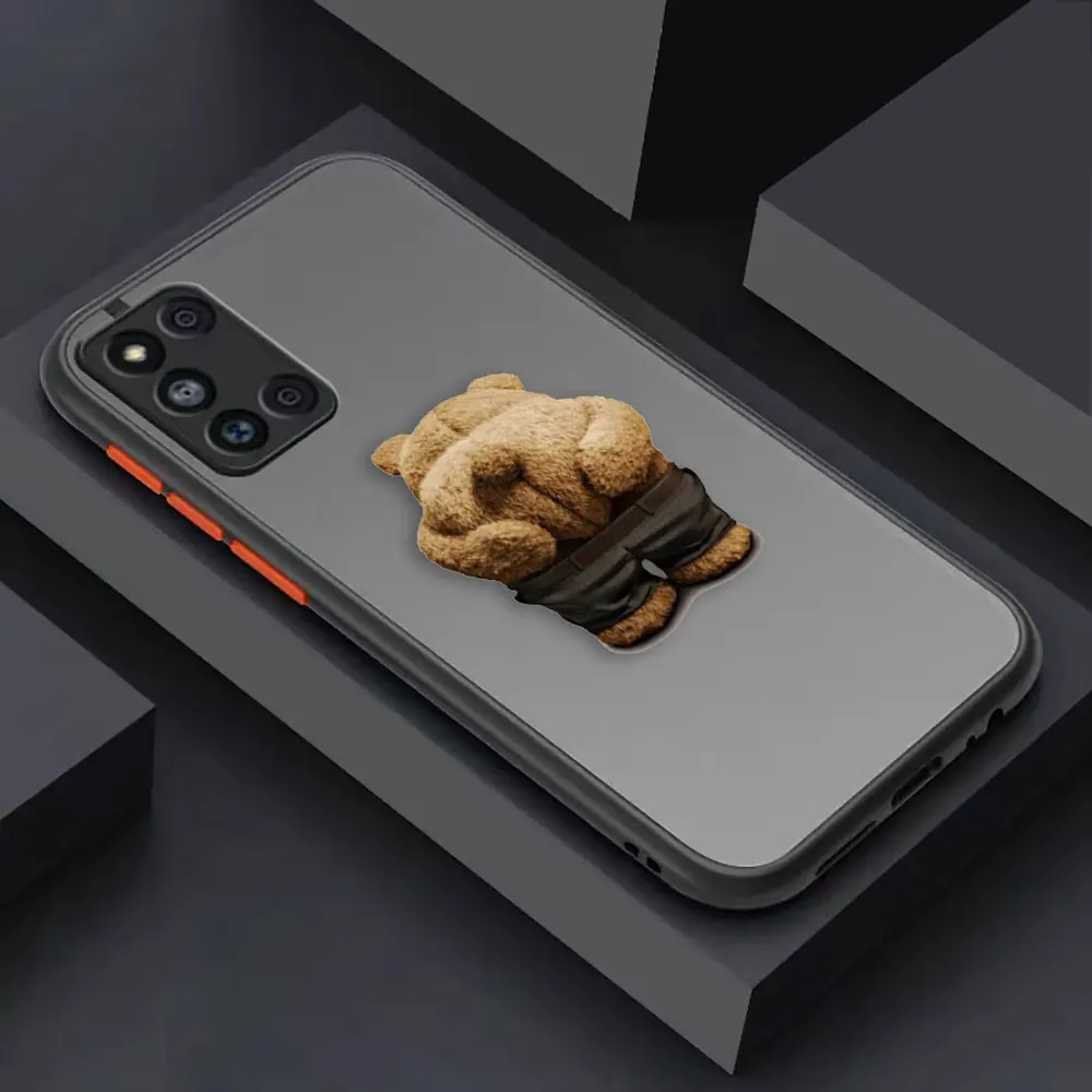thumbnail image 1 of Matte Case for Samsung Galaxy M62 M53 M52 M51 M33 M32 M31 M30S M23 5G J8 J7 J6 J5 J4 Case Funda Capa Naughty T-Teddy Bear Couple, 1 of 5