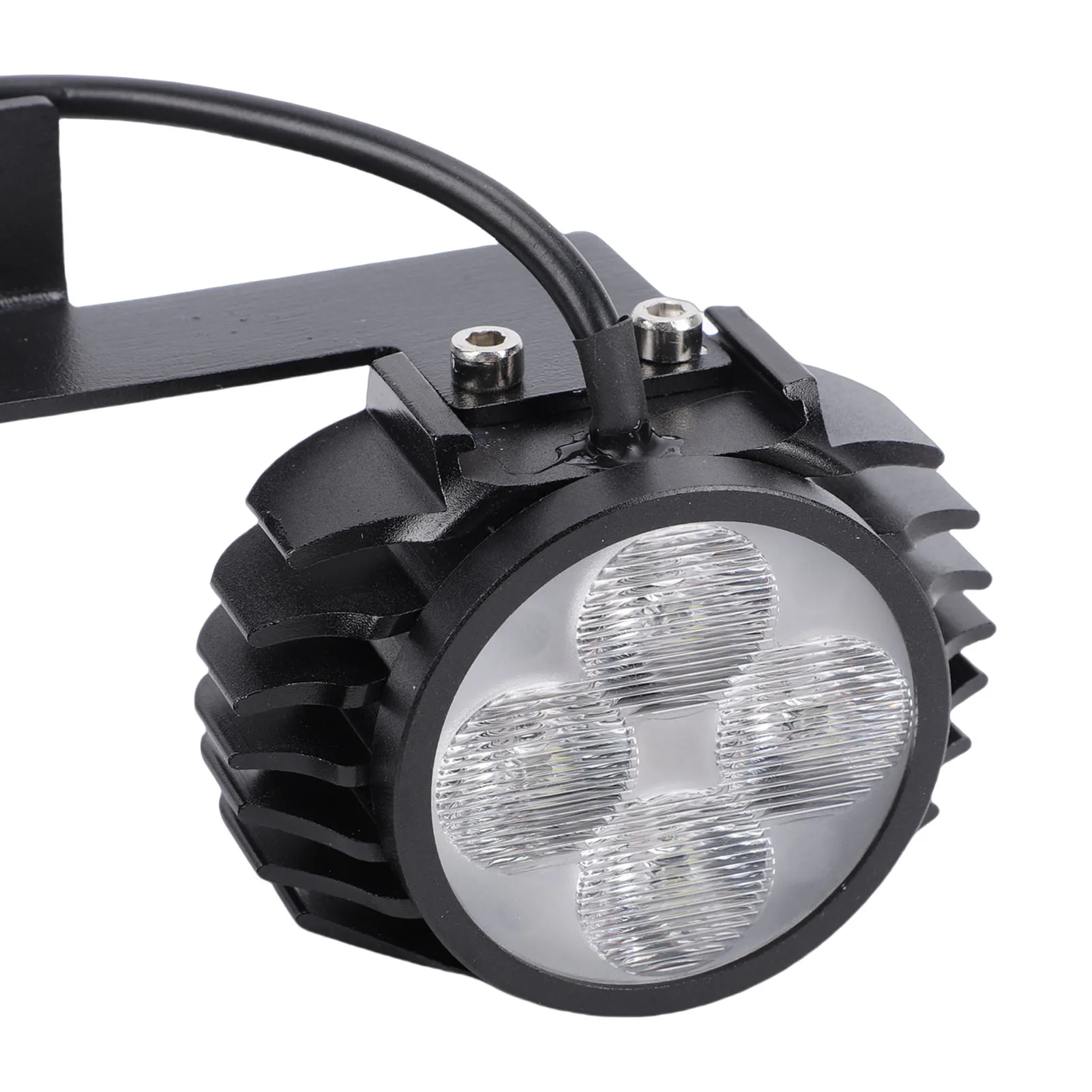 Elektroroller-Doppelkopf-Frontlicht, geeignet für wasserdichte, hochhelle, einfach zu bedienende LED-Lenkerlampe für Elektroroller – Detail 6