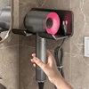 1PCS Aluminium Hair Dryer Rack Wall Mounted Bathroom Storage Organizer for Dyson Hairdryer Stand Support Cradle Holder Shelves 1