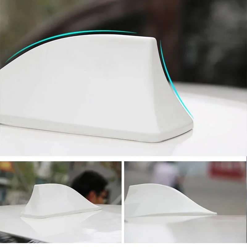 Shark Fin Car Radio Antenna - Sleek FM Signal Enhancing Exterior Auto Styling Accessory
