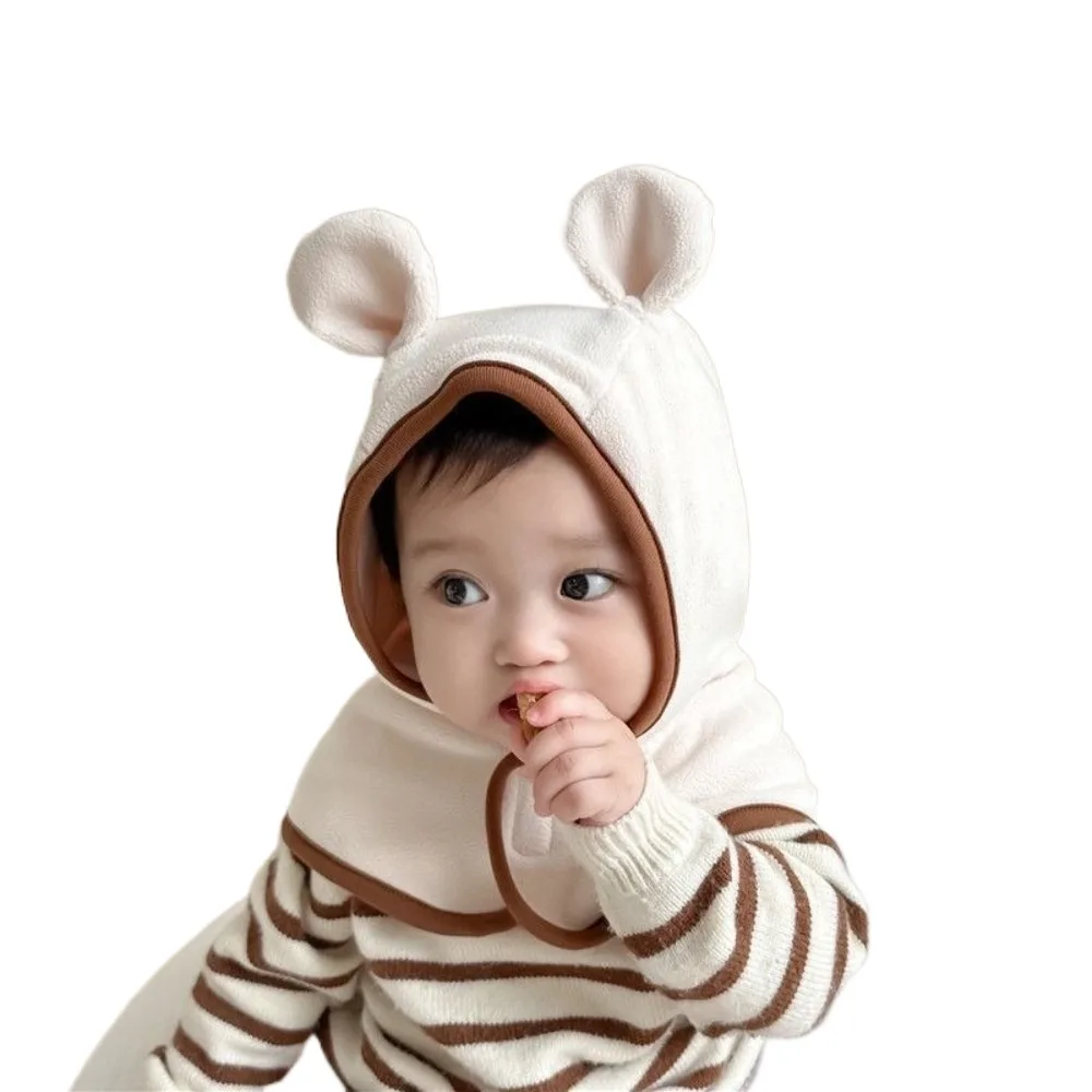 Polar Fleece Baby Hat Scarf Set for Kids Cold Weather