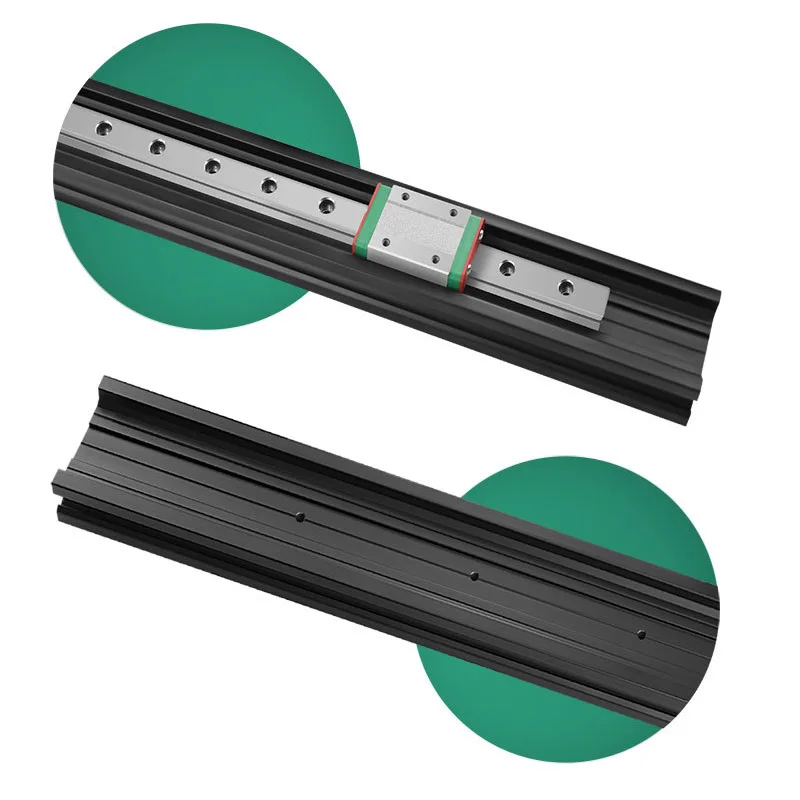 2PCS MGN12C/12H 2040 Aluminum Profile Embedded Linear Guide Slide Rail