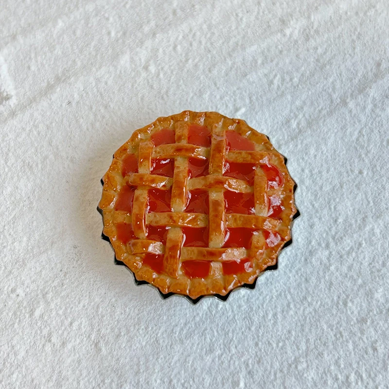 1Pcs 1/12 Dollhouse Accessories Miniatures Apple Pie Mini Pizza Food Model Toy for Doll House Decoration 5