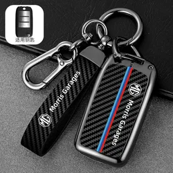 Sleek Carbon Fiber Car Key Case Cover Accessory (A - black ring)