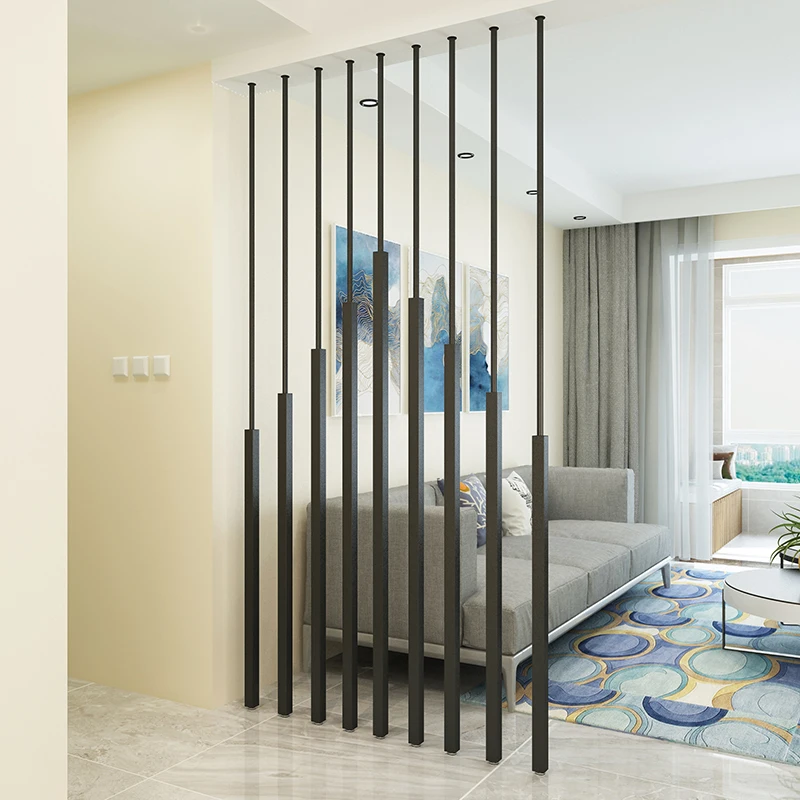 Curated visual reference: Fresh Look at Metal Screen Partition Modern Iron Pillar Room Divider Living Room