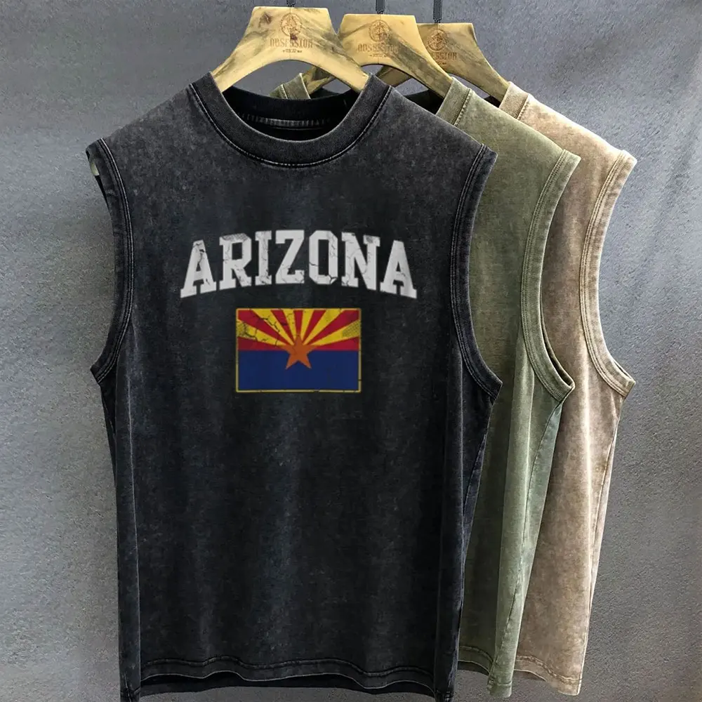 المتضخم تي شيرت للرجال خمر غسل البرازيلي الجرافيك طباعة تانك الأعلى سترة دون أكمام امرأة الصالة الرياضية  ملابس الشارع الشهير الصيف
