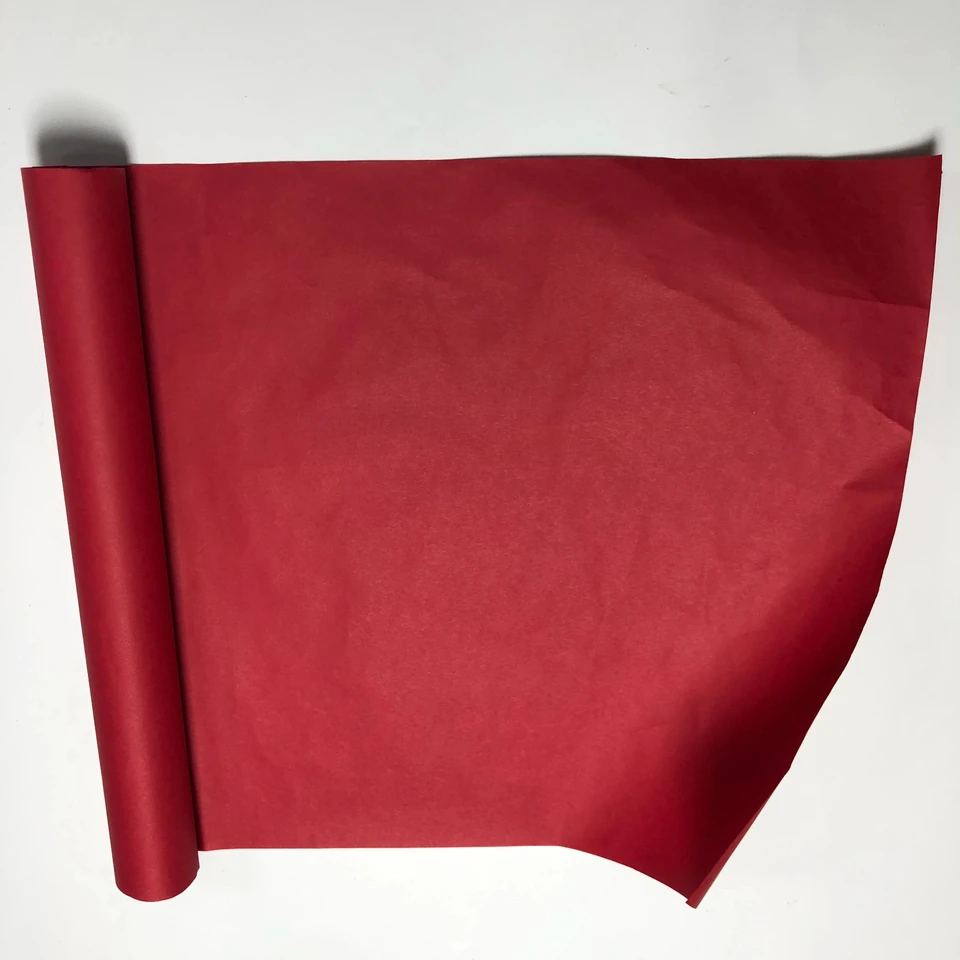 HOMERAL - Rollo De Papel Kraft Rojo, 12 X 100 Pies, Reciclable Para Envoltura Pequeña Del Día De San Valentín, Ramo De Flores, Manualidades Artísticas, Tablón De Anuncios, Movimiento De Embalaje