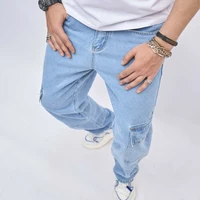 Men Fashion Denim Baggy Pants - Image 3