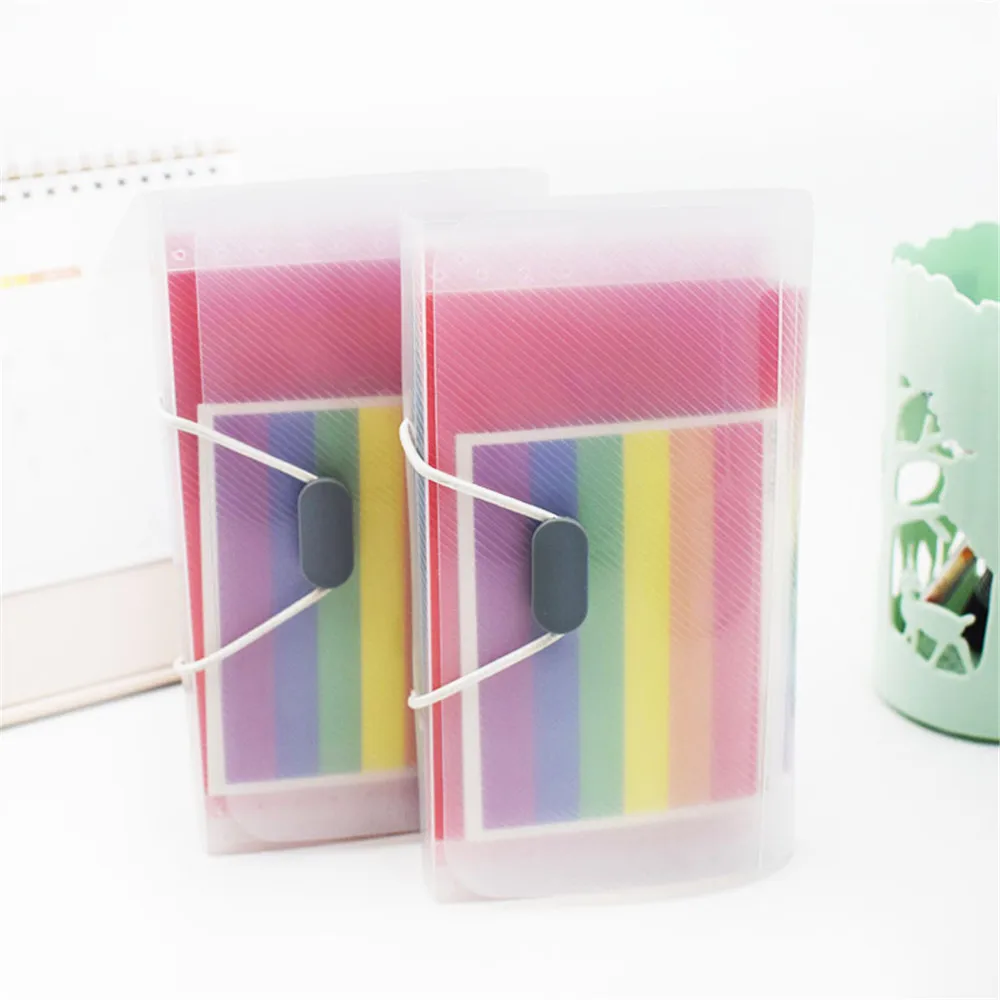 A6 Plastic Portable File Folder Extension Wallet Bill Receipt File Sorting Organizer Office Storage Bag Folders Filing Products