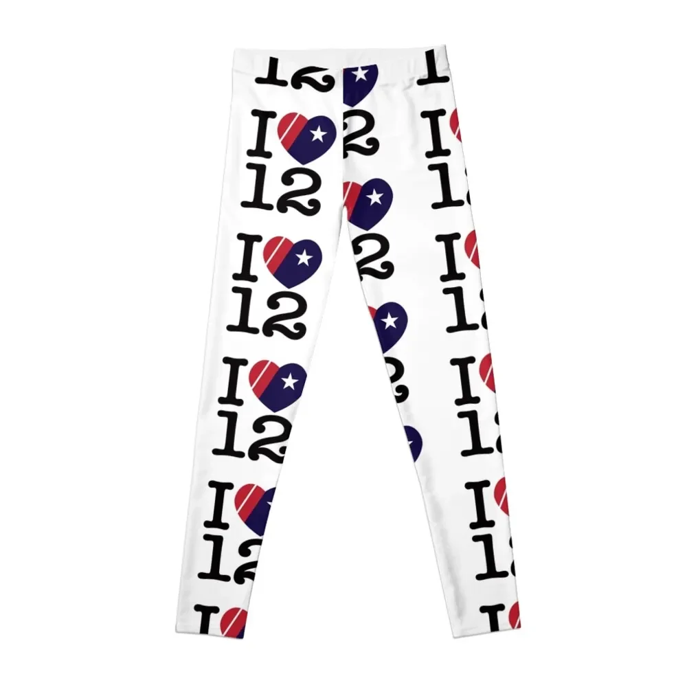 

I Love #12, Tom Brady, Football shirt , Patriots Leggings gym womans gym top Women's sportswear jogging pants Womens Leggings