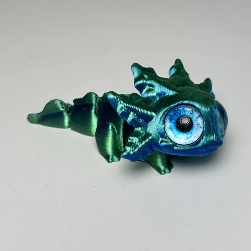 3D Printed Movable Salamander Figures - Fun Animal Toys with Big Eyes