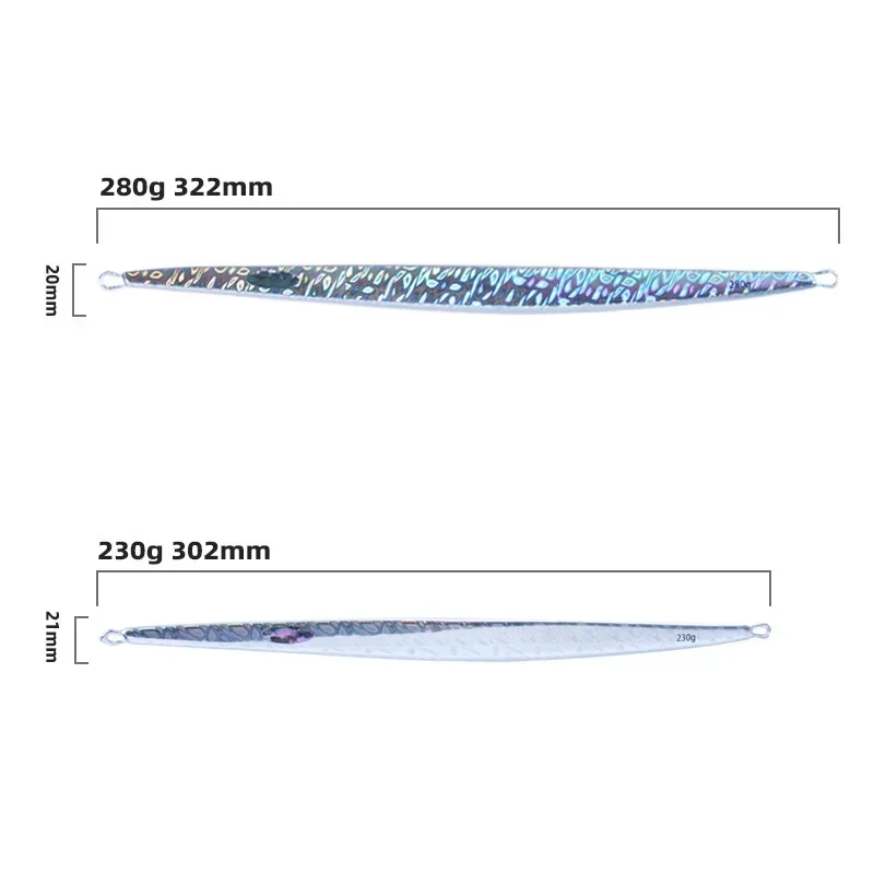 BATTLEBASS New 230g 280g 1pcs/lot Deep Sea Metal Jig Jigging Fishing Fish Lure Jigbait Spoon Baits 3