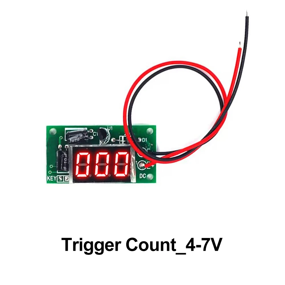 Counter Tech-Accumulateur 3 bits, DC 12V Power-ON, Rouge, 0,36 