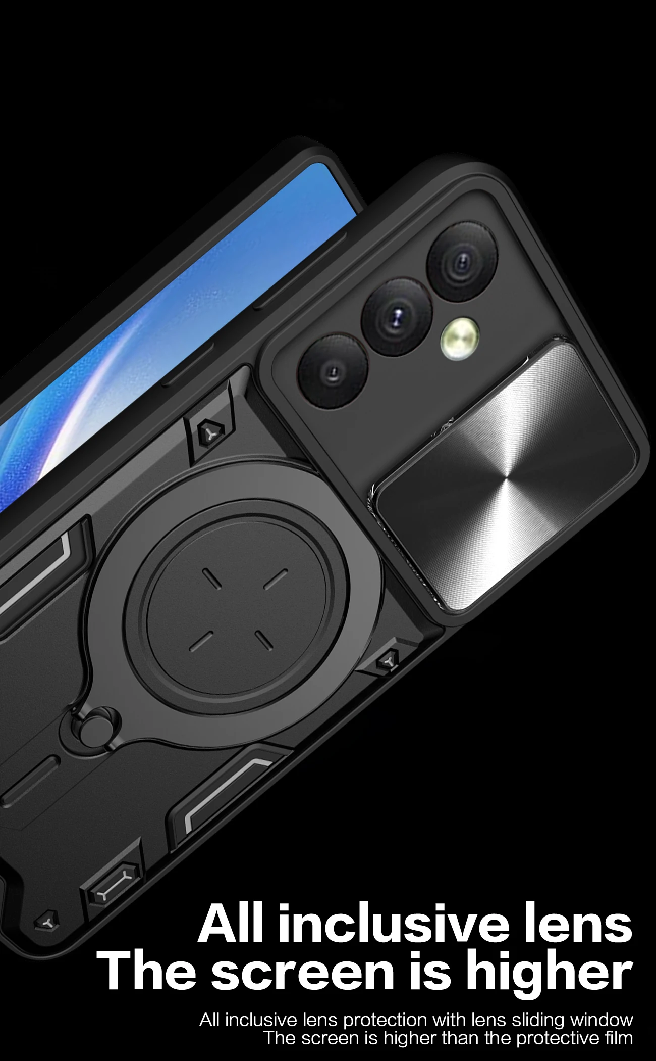 Shockproof Magnetic Ring Phone Case For Samsung Galaxy Series_voghion.com