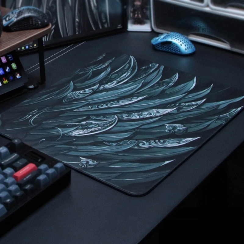 

40GE Esports Tiger Gaming Mouse Pad with Non-Slip Rubber Base Premium-Textured & Waterproof Computer Mousepad 360x300x4mm