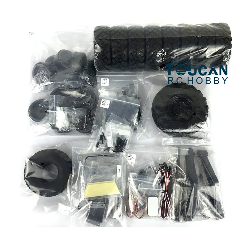 CROSSRC 1/12 Scale T247 Plastic Semi-Trailer KIT Unpainted Model 1473*322*241MM for Military Tractor Truck Car DIY Model TH14135 5
