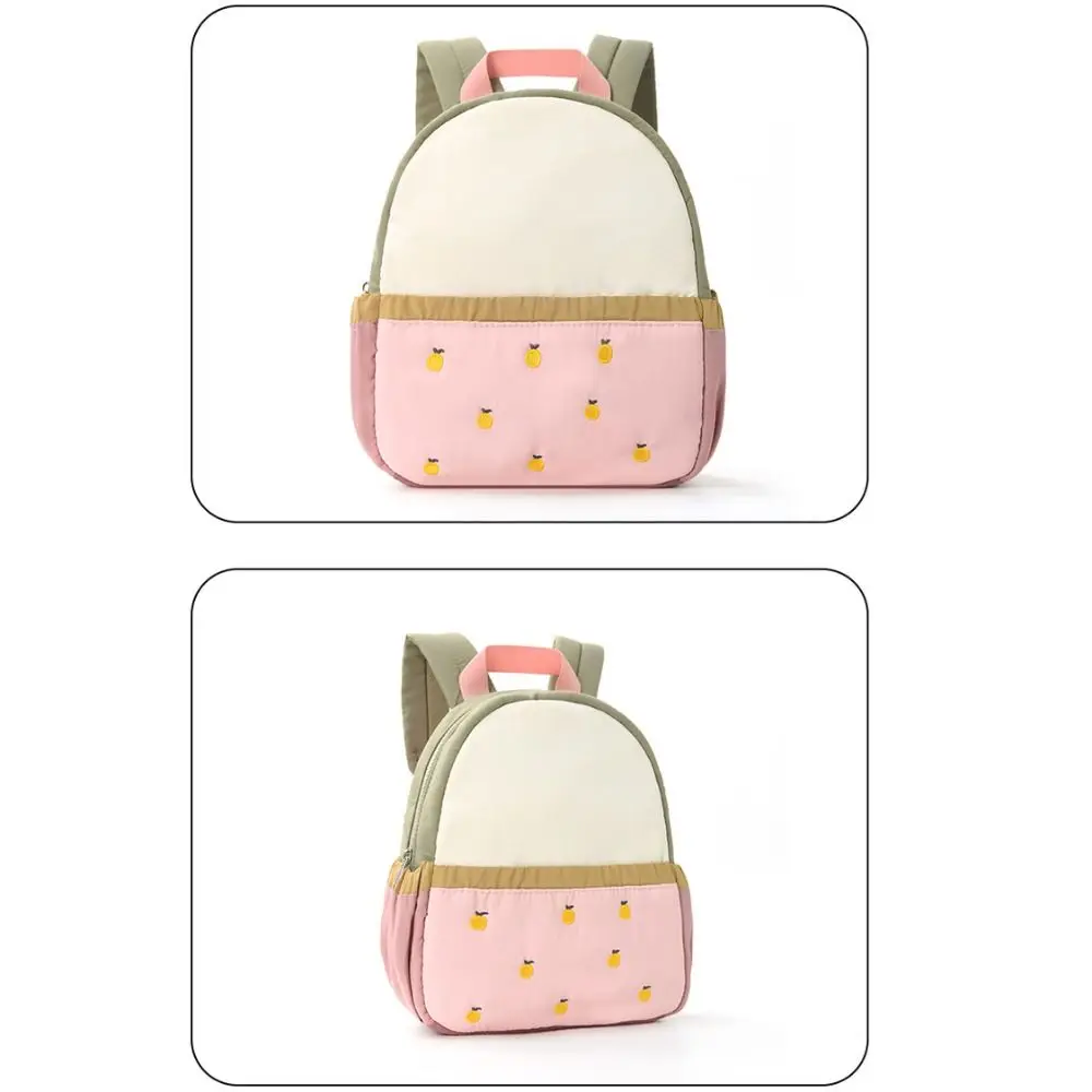 New Polyester Embroidery Shoulders Bag Large Capacity Multicolor School Bag Washable School Student Backpack Kids Children 4