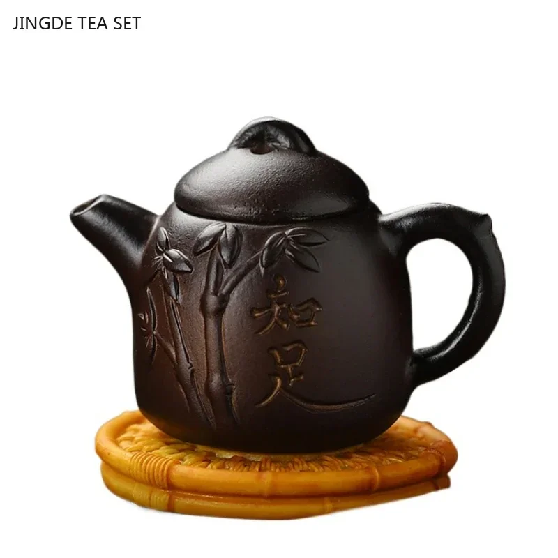 1PCS Resin Color Changing Teapot Creative Tea Pet Decoration Chinese Tea Table Ornaments Mini Fingertip Pot