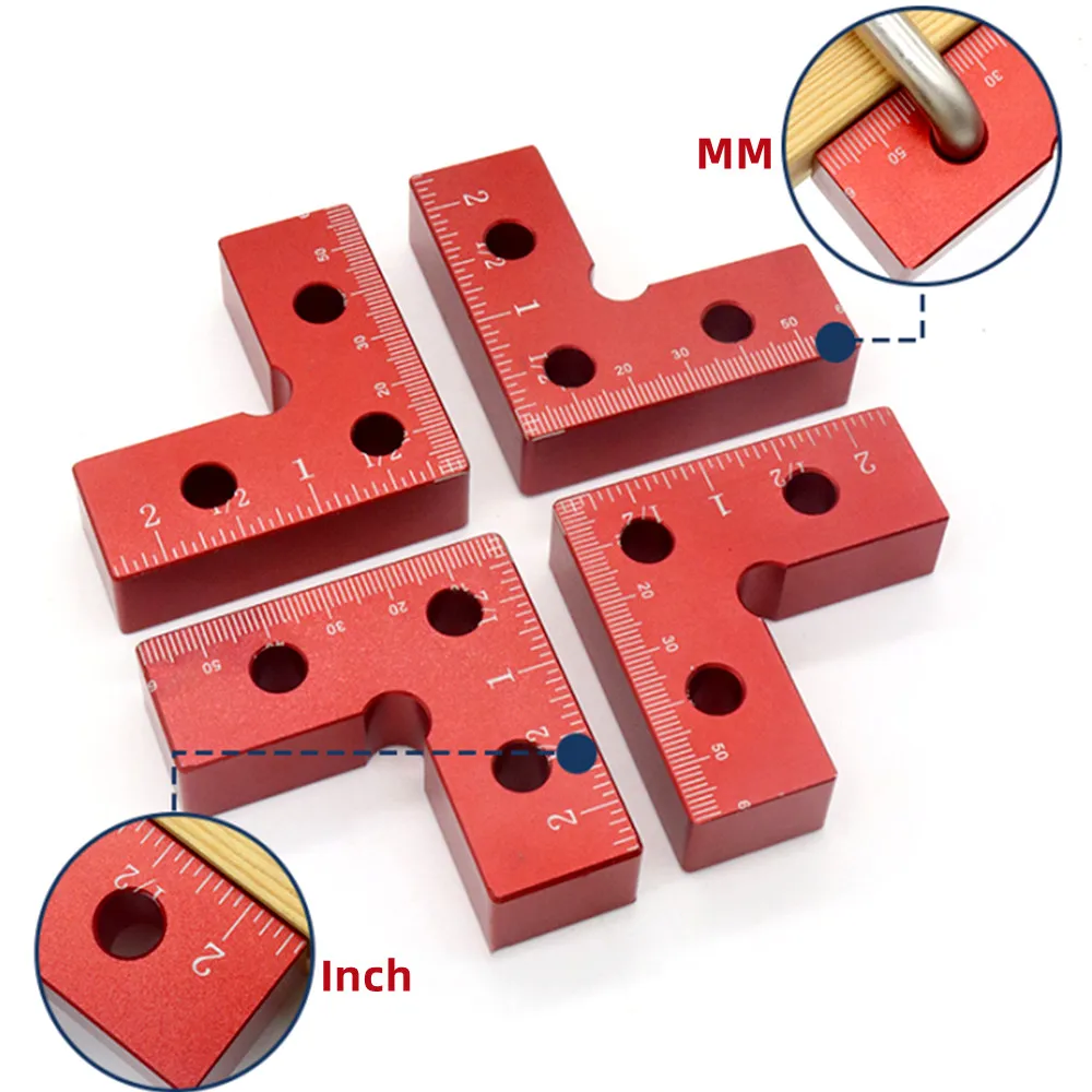 Right Angle Positioning Squares Aluminium Alloy L-Shaped Auxiliary Fixture Woodworking  Corner Clamp Carpenter Clamping Tool - AliExpress