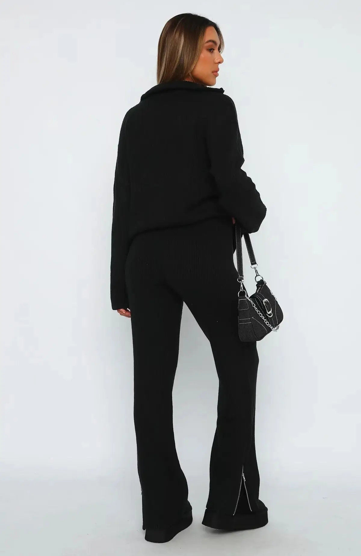 Women Sweatsuits Fall Winter Knitted Sweatpants And Hoodie Set Tracksuit Casual Two Piece Sets Sweater Outfit Women  Jogger Sets
