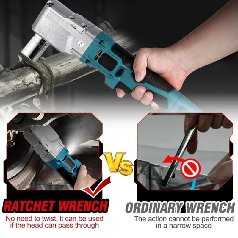 브러시리스 전기 래칫 렌치, 1/2 인치, 4800RPM 제거 나사 너트, 자동차 수리 전동 공구, Makita 18V 배터리 나노, 1000NM