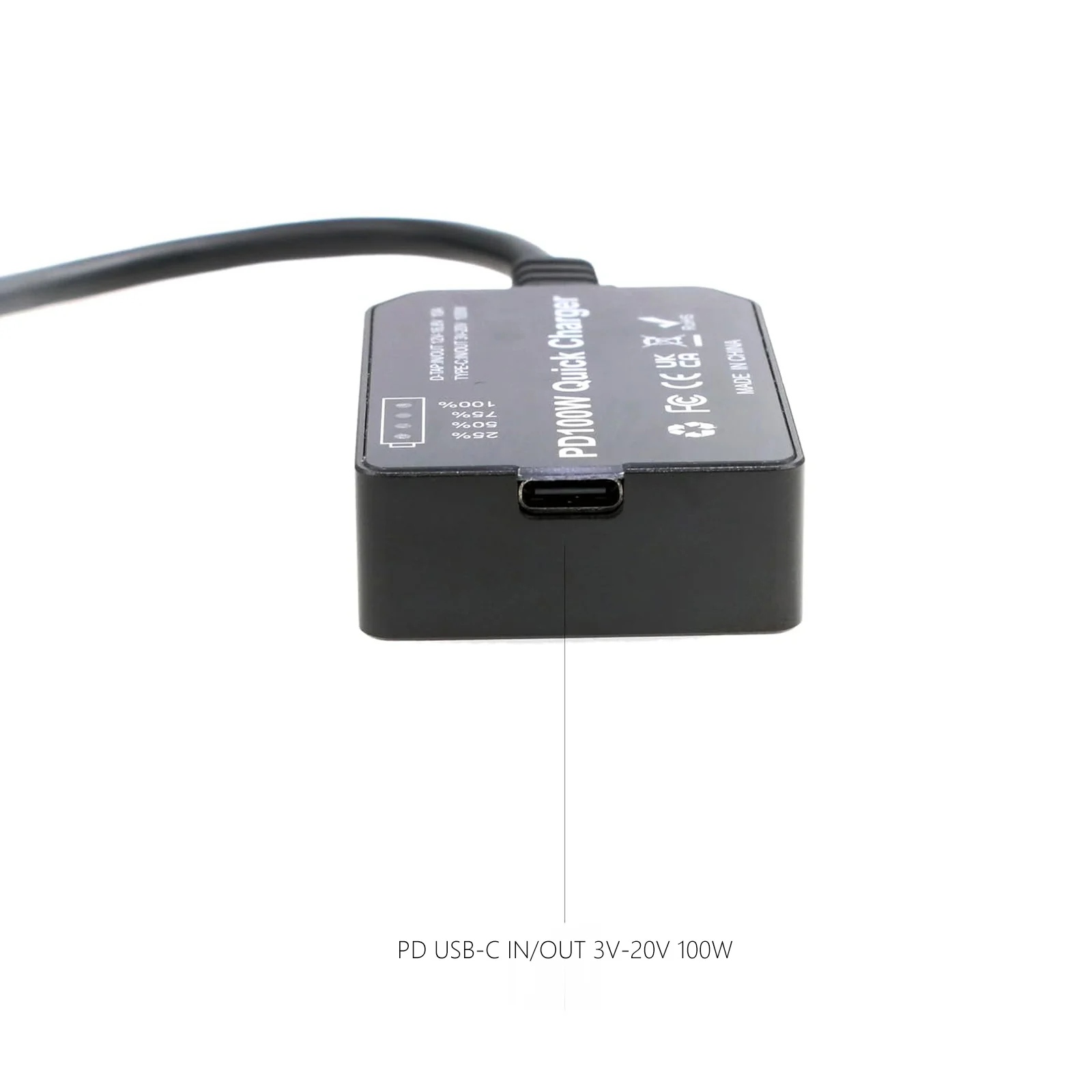 Dtap to Type-c PD 양방향 급속 충전기 케이블, V-마운트 골드-마운트 배터리용 USB-C PD 100W 고속 충전 전원 어댑터