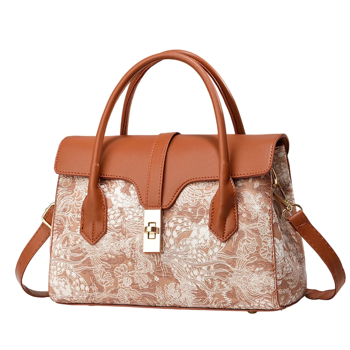 حقيبة يد نسائية مطرزة كلاسيكية