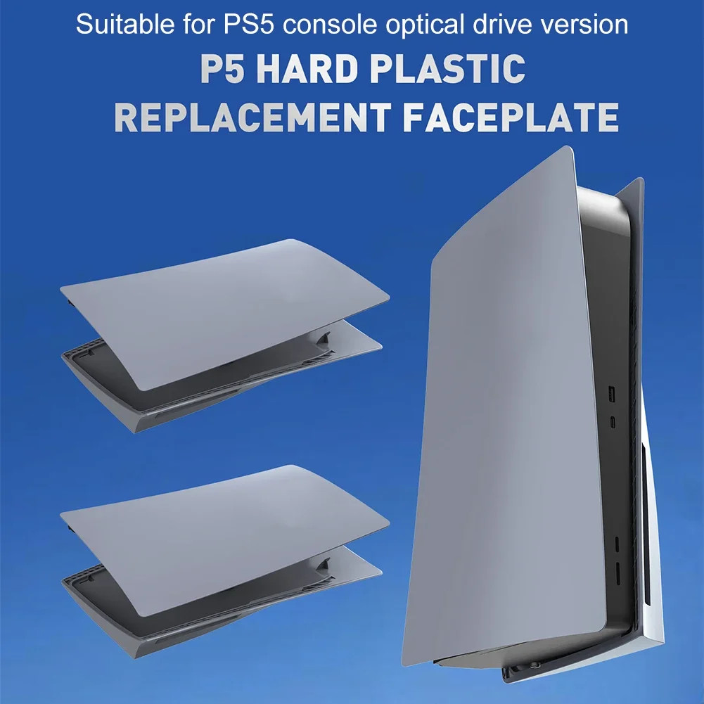 Replacement Faceplate ABS Hard Shell Anti-Scratch Face Plate Console Cover Protective Shell Case for PS5 Disc/Digital Console