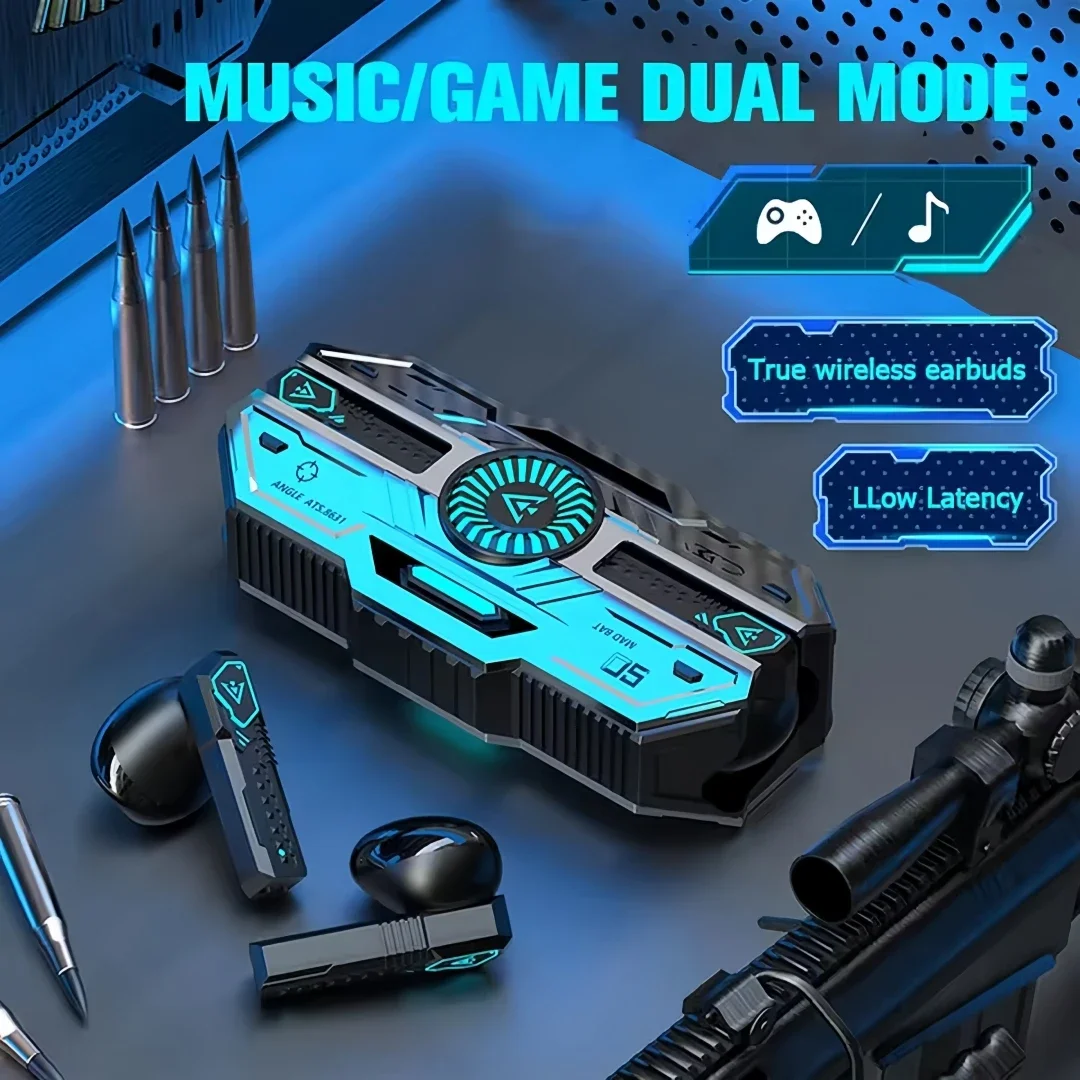 Wireless Bluetooth 5.3 Gaming Earbuds with Low Latency & HD Audio