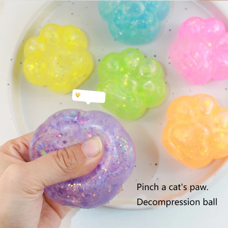 

Hand Squeeze Squishy Toy Cat Paw for Decompressing Halloween Soft TPR Sticky Wall Toy AntiStress Mochis Toy Kids Rewards